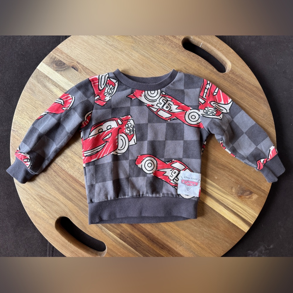 Disney Pixar Cars Lightning McQueen Crew Neck Sweater